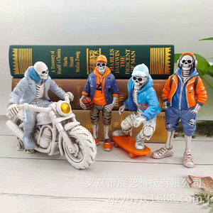 Adornos de Calaveras de Resina para Halloween, Decoración de Hogar y Manualidades, Tendencia Transfronteriza - Product Image 4