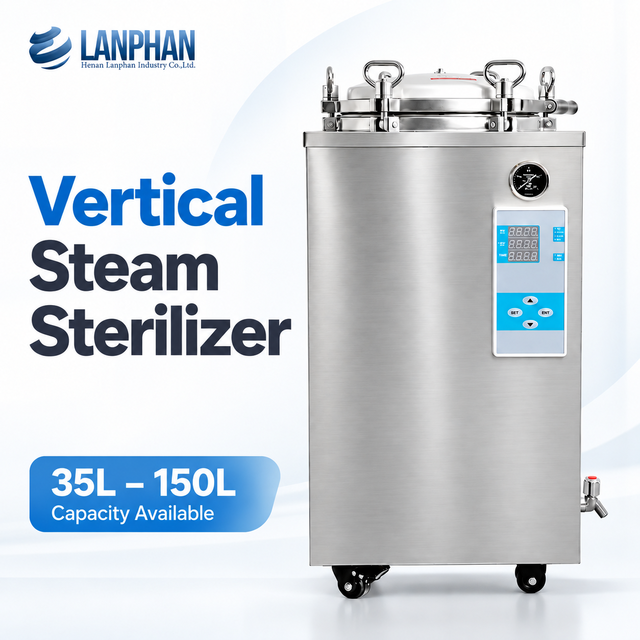High Temperature Laboratory Vertical Steam Sterilizer Mushroom Substrate Autoclave Sterilization Machine Laboratory