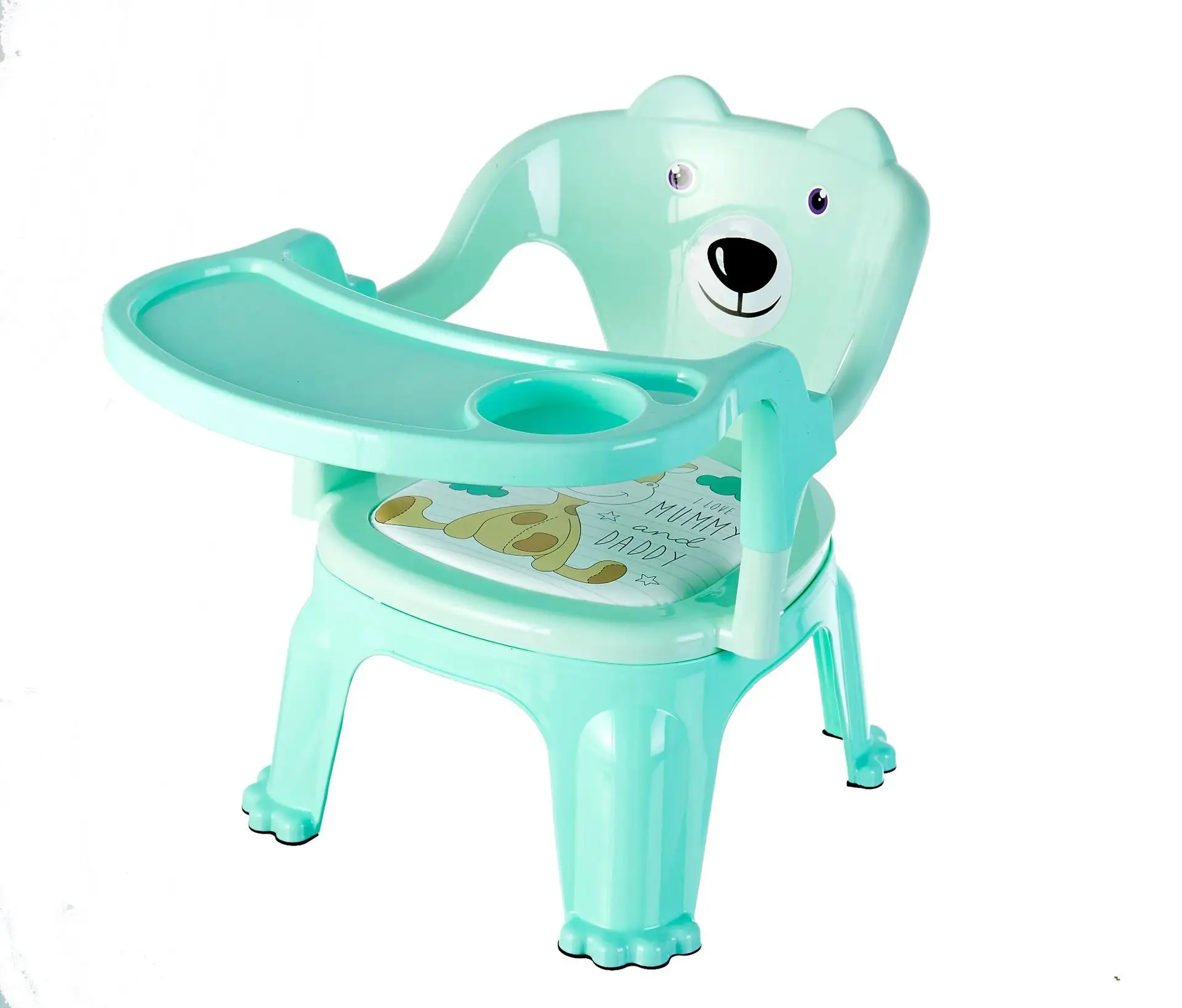 2022 Venta caliente bebé mesa de comedor Silla de comedor taburete bebé niño silla respaldo asiento muebles de Bebé Hogar plástico moderno