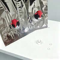 Pochettes de recharge liquides refermables anti-fuite VMPET 1L-3L (1,5L, 2L) avec valve pour vin rouge, vodka, champagne, bière