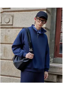 Sweat à capuche unisexe personnalisé avec logo, coupe décontractée, manches longues, coupe-vent, respirant, imprimé, séchage rapide, élastique, pour le sport - Product Image 4