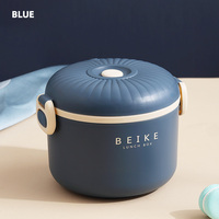 Boîte à lunch isotherme à double paroi en acier inoxydable de grande capacité pour étudiants adultes, qualité alimentaire, pour le commerce transfrontalier