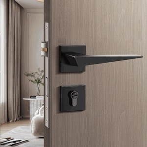 Prix d'usine – Ensemble de serrures de <span class=keywords><strong>porte</strong></span> de chambre minimalistes en alliage de zinc, poignée de <span class=keywords><strong>porte</strong></span> magnétique silencieuse pour appartement, cuisine, salle de bain – Décoration - Product Image 4