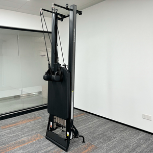 เครื่องออกกำลังกายแบบพกพาสำหรับใช้ในเชิงพาณิชย์ รุ่น Reformer Bed ขาสั้น สีขาว โครงอะลูมิเนียม สำหรับฝึกสมดุล รุ่น Eleven-CM-RE001 เหมาะสำหรับโยคะและการออกกำลังกายทั่วร่างกาย - Product Image 5