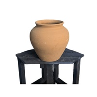 Pot de fleurs en poterie rouge, style pastoral, en argile ancienne, grand calibre, pour plantes vertes, succulentes, Monstera, salon, couleur respirante