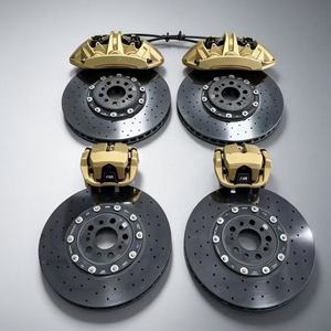 Kit de freinage à disque carbone-céramique 440/410 mm, étrier de frein avant 10 pistons, arrière <span class=keywords><strong>4</strong></span> pistons pour Porsche Taycan 4S 2020, AUDI E-TRON <span class=keywords><strong>GT</strong></span> - Product Image 2