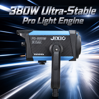 Éclairage photo professionnel 380W, lumière LED bicolore pour studio, alliage d'aluminium, angle lumineux de 120° pour vidéo YouTube en direct