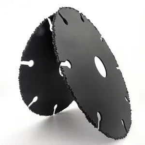 Hojas de sierra de corte corcular de metal para soldadura al vacío de 4,5 pulgadas al por mayor disco cortador de grano de aleación de 115 mm de diámetro