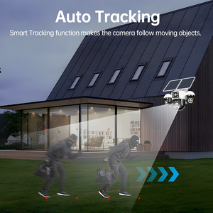 Telecamere Solari 4G con 4 Lenti Reali per Sicurezza Domestica, Intelligente con Allarme, PTZ e SIM - Product Image 3