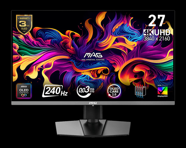 For Mag272up Qd-oled X24 26.5-inch 4k 240hz DP Gaming Monitor with 0.03ms Screen Hardware Blue Light Protection Desktop Use