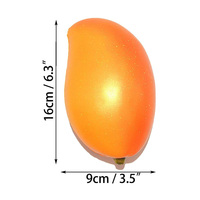 Jouets anti-stress en mousse PU, jaune mangue, souples et à remontée lente