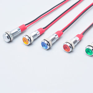 Industrielle wasserdichte Signallampe/LED-Anzeige lampe Draht 8mm 3V 6V 12V 24V 110V 220V Blau Gelb Grün Weiß Rot 3A max - Product Image 3