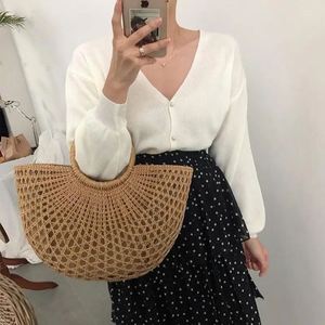 Bolso de mano Mega de lino tejido a mano para pajitas, mini bolsos bonitos de lino puro para niños, estilo Hobo, para libros y objetos planos. - Product Image 4