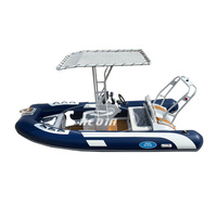 Bateau pneumatique Heida 14,1 pieds à grande vitesse Sport SP 420 430 Rib 430 Bateau pneumatique rigide avec coque en aluminium CE Tube en Hypalon