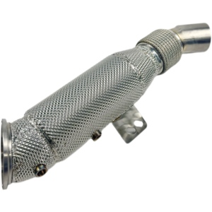 Utilisable pour le moteur BMW B58, downpipe 3.0t, acier inoxydable 304 sans catalyseur avec bouclier thermique - Product Image 5