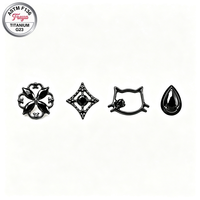 Boucles d'oreilles Freya en titane ASTM F136 plaqué PVD noir, hypoallergéniques, pour cartilage, hélix, tragus, labret, bijoux de piercing corporel, vente en gros