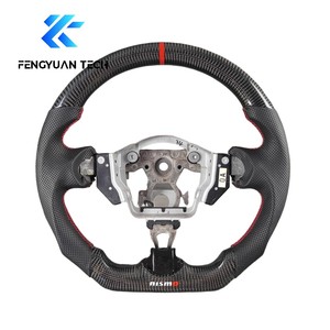 Volant de voiture personnalisé en alcantara et fibre de carbone forgée pour Nissan Sentra Nismo Juke Wheels G37 370z <span class=keywords><strong>rs</strong></span> F15 Patrol Y61 - Product Image 1