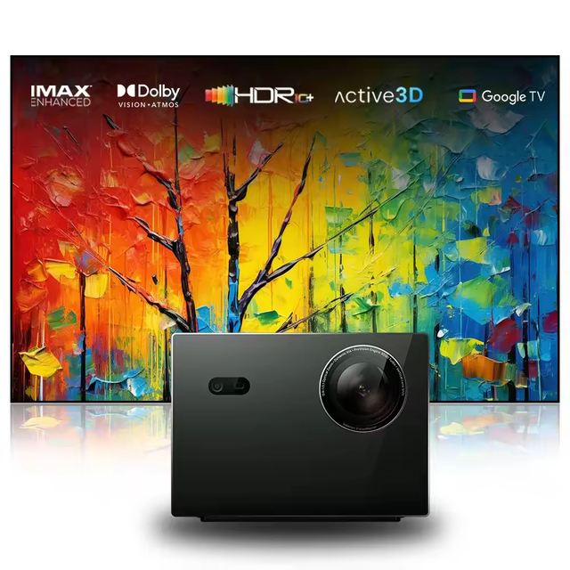 Original Valerion VisionMaster Pro 2 4k Smart Projector 3000 Lumens,IMAX Google TV 4K Smart Projector 0.9-1.5x Optical Zoom.