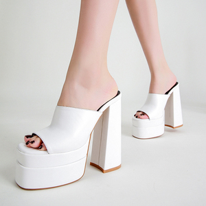 Summer Sandalias Comfortable <b>Block</b> Chunky 2025 Trendy Woman Platform Heels - Product Image 3