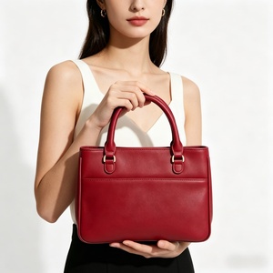 Ladies PU Leather Handbag Zipper High Quality <b>Square</b> Tote Bag Custom Durable Luxury Fashionable Shoulder Bag - Product Image 5
