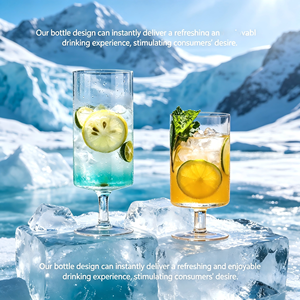 Bouteille en verre haute de qualité supérieure, style européen, personnalisée, pour desserts, transparente, en verre, avec une capacité de <span class=keywords><strong>315</strong></span> ml à 450 ml - Product Image 2