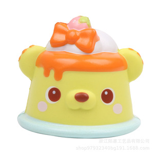 PU Cake Bear Shape Slow <b>Rebound</b> Toy Cartoon Decor Gift for Kids 2-4 Years Unisex - Product Image 2