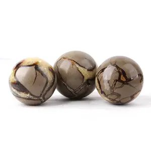 Prezzo di fabbrica cristalli di pietra di tartaruga palla allentata sfera lucida grande sfera di cristallo Design nuovo mestiere in HY