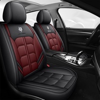 Ensemble de housses de siège de voiture modernes en similicuir pleine couverture, 13 pièces, toutes saisons, régulateurs de température, protections intérieures automobiles