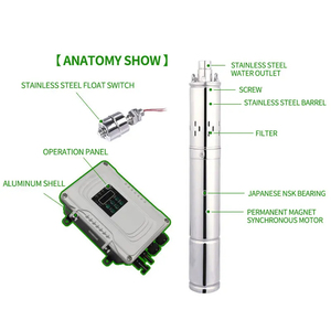Không chổi than DC động cơ nông nghiệp thủy lợi năng lượng mặt trời Máy bơm nước năng lượng mặt trời vít nước chìm sâu cũng bơm - Product Image 5