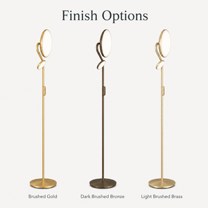Modern LED Floor Lamp Brushed Metal Standing <b>Light</b> with Dual <b>Light</b> Head Adjustable Reading Lamp for Bedroom Living Room Hotel - Product Image 4