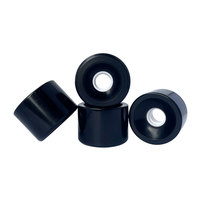 Roues de longboard en PU à double bascule de 70 mm, rebond de 80 %, 78A/75A, pour cruiser, dancer, downhill, drop board de haute qualité