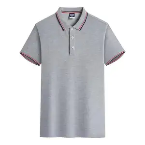 2023 New Fashion Brands Polo Shirt Men's 100% Cotton Summer Short Sleeve Solid Color Boys Polos Casual Wear