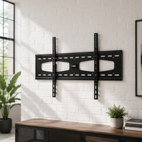 Dudukan TV Dinding Universal Heavy Duty Tilting 45-90 Inch Kapasitas 65kg VESA 700x500 Profil Ultra Rendah 80mm Dudukan TV Kokoh