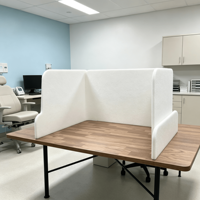 Panneau Acoustique de Confidentialité en Feutre à Trois Faces pour Bureau, 100% Fibre de Polyester, Cloison de Bureau, Fabrication OEM