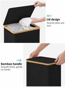 <b>Large</b> Capacity Waterproof Foldable Kitchen <b>Storage</b> <b>Basket</b> Oxford Standing Type Dirty Clothes Hamper Convenient Bottle Frame for - Product Image 4