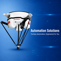 Robot Delta ABB IRB 360 FlexPicker, charge utile 6 kg, portée 1600 mm, guidage par vision pour le suivi de convoyeurs sur les lignes d'emballage