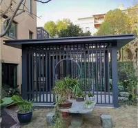 Rumah Kaca Segitiga Modern Kontemporer 4 Musim, Konservatori Taman Musim Dingin, Rumah Kaca Bertenaga Surya dengan Rangka Aluminium Alloy