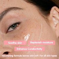 Oem Odm Skincare Hydratant Nourrissant Améliore la Conductivité Beauté Appareil Électrique Gel Conducteur Pour Le Visage Microcourant