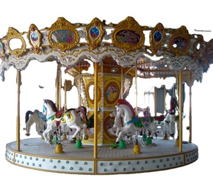 Carrousel Grandiose 24 Places de Haute Qualité, Style Européen, pour Parcs d'Attractions et Complexes Thématiques Européens et Américains - Product Image 6