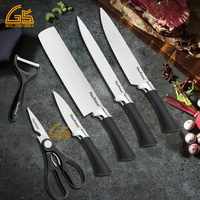 6 pièces couteau de haute qualité couteaux ensemble chef de cuisine utilitaire couteau d'office de fruits avec boîte