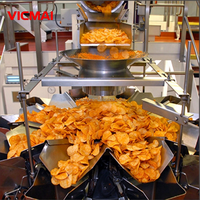 Machine d'emballage verticale pour snacks, avec peseuse multi-têtes 10 ou 14 têtes, équipement de formage, remplissage et scellage de sachets pour petits formats