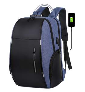 Mochila para portátil antirrobo impermeable de gran capacidad de 17 "con puerto de carga USB Cierre de cremallera Negocios Unisex - Product Image 3