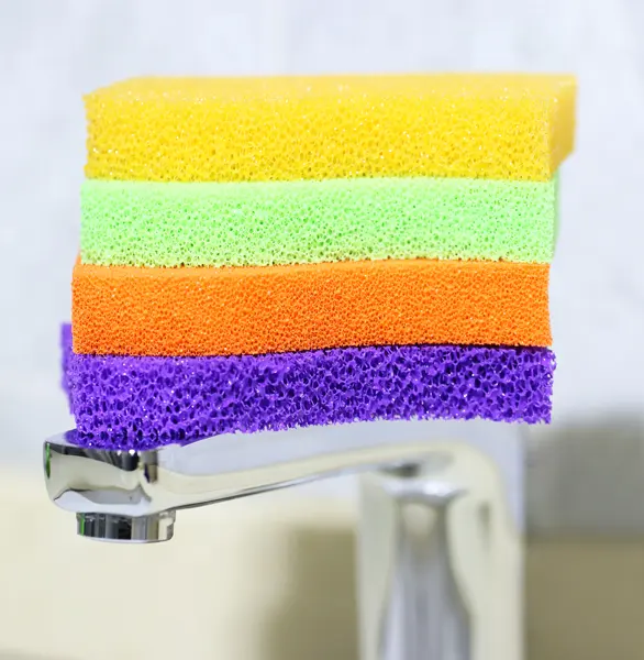 100% Mold Mildew and Bacteria Resistant Heavy Duty Silicone Scrubber Sponges