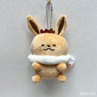 Gantungan Kunci Boneka Pikachu Pokemon Anime Lucu 4 Inci, Bahan Katun Lembut, Bordir, Mainan Boneka Isi Dakron, Kawaii, Kartun, Liontin Tas Sekolah/Ransel