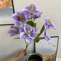 Bunga Tulip Sutra Buatan Realistis-Ringan Tahan Air Dekorasi Modern untuk Rumah, Pernikahan, Natal, Tahun Baru, Halloween, Balkon