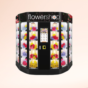 2025 tốt nhất hoàn toàn tự động hoa tươi tủ lạnh Dispenser Euro cửa hàng thẻ tín dụng đồng xu Máy bán hàng tự động SDK màn hình cảm ứng máy nén - Product Image 6