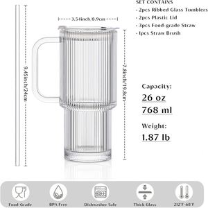 Wholesale 24oz Borosilicate Glass Beer Can <b>Cup</b> Leakproof Portable Iced Coffee Tumblers Clear Reusable Drinkware Microwave Safe - Product Image 2