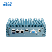Nuevo Mini PC Industrial para Juegos HVAEIPC HW-N460 Sin Ventilador, Intel Core I7 de Doble Núcleo, 4GB DDR3, SSD, Linux/Ubuntu/Windows OS, Potente