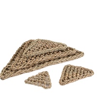 Tapis d'escalade carré tressé à la main en corde pour reptiles, pour plantes aquatiques vietnamiennes, origine Cao County