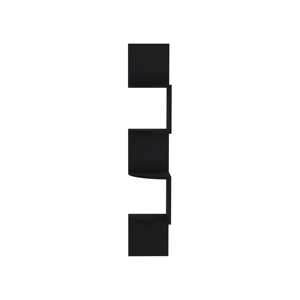 Roy Corner Floating Shelf 4 Tier Black Modern <b>Wall</b> <b>Display</b> - Product Image 3